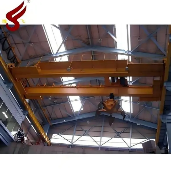 double beam clamshell overhead crane
